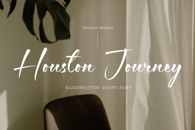 Houston Journey - Handwritten Script font Font Timur type 