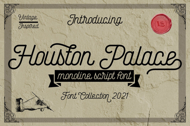 Houston Palace Font letterstockstd 