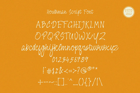 Houthman |Script font Font toni_std 