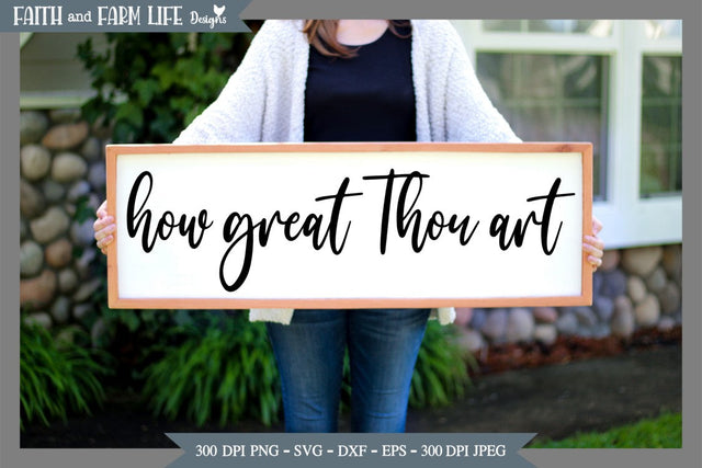 How great Thou art SVG Designs by Jolein 