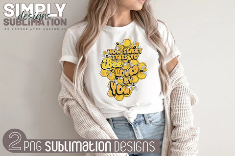 How Sweet it is to be Loved by You Sublimation Design with Matching Pattern Sublimation Simply Sublimation 