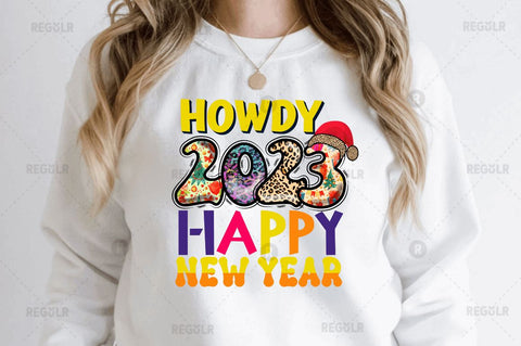 Howdy 2023 happy new year SVG Sublimation Regulrcrative 