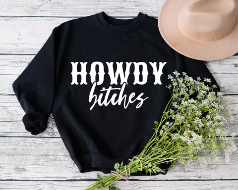 Howdy Bitches Svg, Howdy Svg, Country Svg, Cowboy Svg, Cowgirl Svg, Small Town Svg, Western Svg, Southern Svg, svg for shirt, shirt design SVG Fauz 