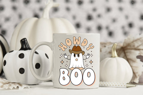 Howdy Boo - Retro Halloween Sublimation Sublimation CraftLabSVG 