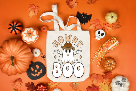 Howdy Boo - Retro Halloween Sublimation Sublimation CraftLabSVG 
