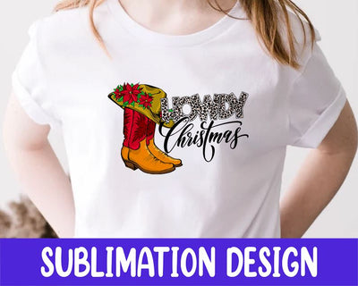 Howdy Christmas PNG, Cowboy Hat PNG, Merry Christmas Png, Cowboy Boots, Christmas Png, Sublimation Design, Digital Download Sublimation iStyleDesign 