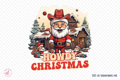 Howdy Christmas PNG Sublimation Sublimation CraftLabSVG 