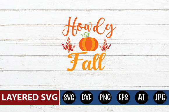 howdy fall svg cute file SVG Blessedprint 