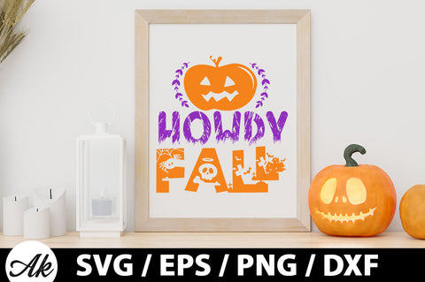 Howdy fall svg SVG akazaddesign 