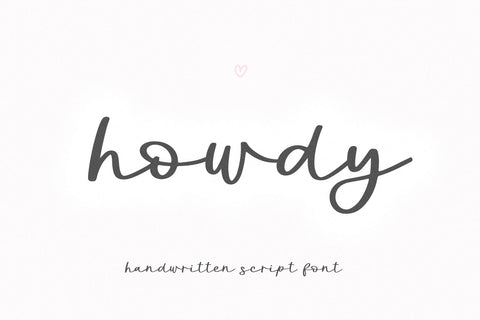 Howdy - Handwritten Script Font Font KA Designs 