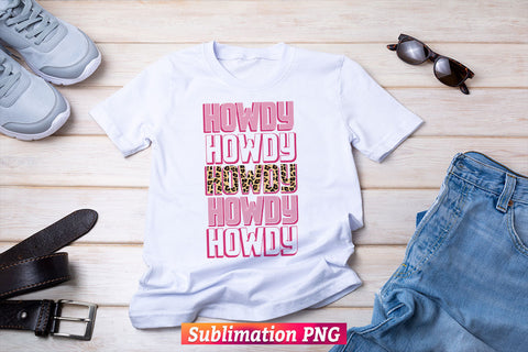 Howdy Pink Leopard Colorful Camouflage T shirt Design Clipart Png Sublimation Printable Files Sublimation DesignDestine 
