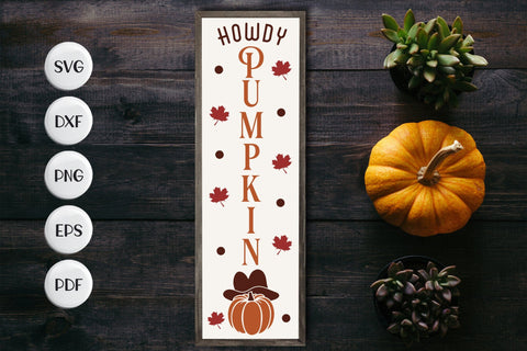 Howdy Pumpkin - Fall Porch Sign SVG SVG CraftLabSVG 
