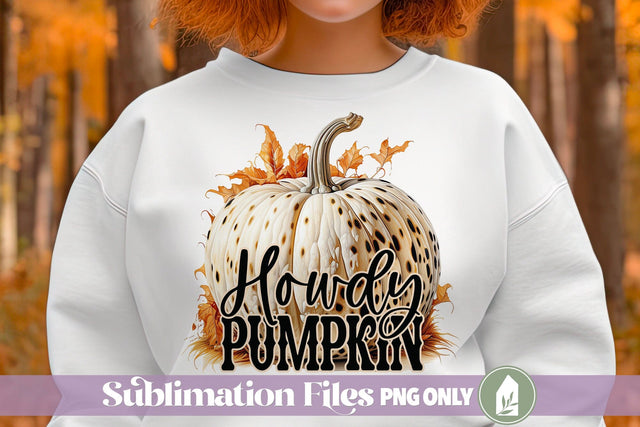 Howdy Pumpkin Fall Sublimation File Sublimation LilleJuniper 
