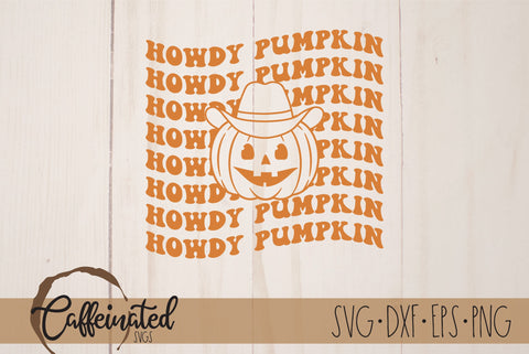 Howdy Pumpkin Halloween SVG SVG Caffeinated SVGs 