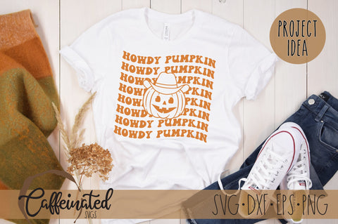 Howdy Pumpkin Halloween SVG SVG Caffeinated SVGs 
