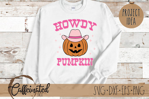 Howdy Pumpkin Svg, Png SVG Caffeinated SVGs 