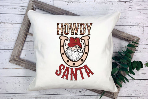 Howdy Santa | Western Christmas Sublimation Sublimation CraftLabSVG 