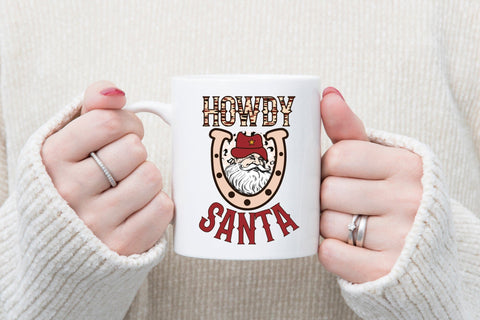 Howdy Santa | Western Christmas Sublimation Sublimation CraftLabSVG 
