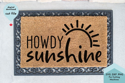 Howdy Sunshine - Summer Decor SVG SVG Lettershapes 