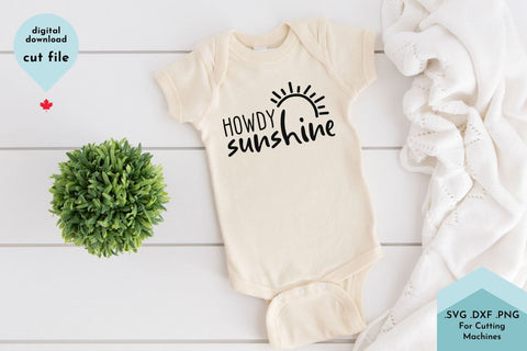 Howdy Sunshine - Summer Decor SVG SVG Lettershapes 