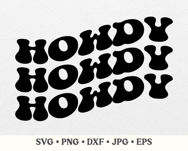 Howdy svg, Southern svg, Cowboy svg, Cowgirl svg, Texas svg, Country svg, Wave letters, Howdy cut file, Howdy png SVG MAKStudion 
