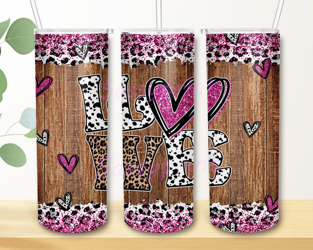 Howdy Valentine 20oz Skinny Tumbler Png, Heart Candy Png, Valentines Day Western Tumbler Png, Leopard Glitter Tumbler, Custom Tumbler, Gift for Her, Sublimated Tumbler Sublimation sassyprint 