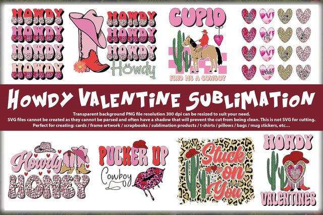 Howdy Valentine Sublimation Bundle Sublimation Jagonath Roy 