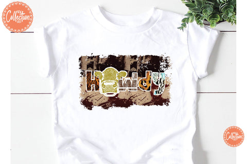 Howdy Western Cow Sublimation PNG Sublimation Jagonath Roy 