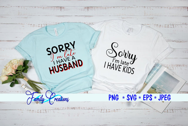 Huband Kids Late Bundle SVG Family Creations 