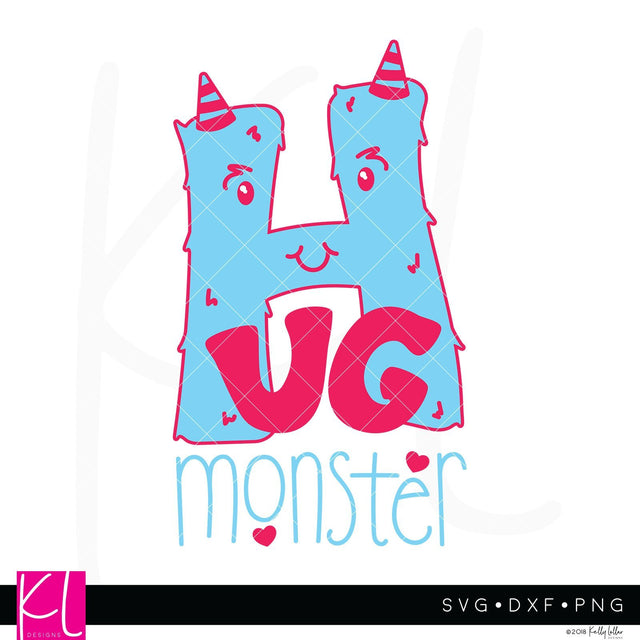 Hug Monster SVG Kelly Lollar Designs 