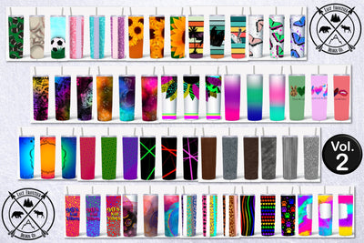 HUGE 20 oz. Skinny Tumbler Sublimation Bundle VOL. 2 Sublimation Last Frontier Design Co. 