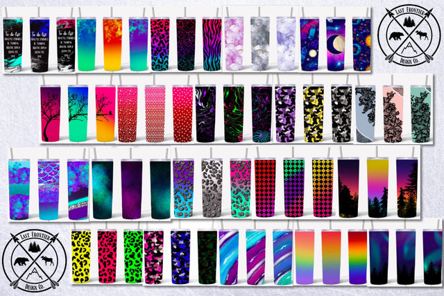 HUGE 20 oz. Skinny Tumbler Sublimation Bundle|Tumbler PNG Sublimation Last Frontier Design Co. 