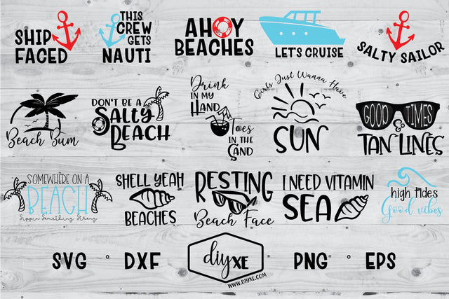 Huge Beach Bundle SVG DIYxe Designs
