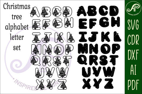 Huge Christmas alphabet set bundle . 143 letters SVG APInspireddesigns 