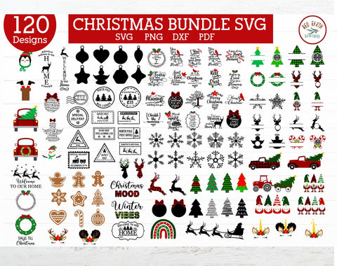 HUGE Christmas bundle SVG,gnome,santa mail,bauble,cardinal SVG Redearth and gumtrees 