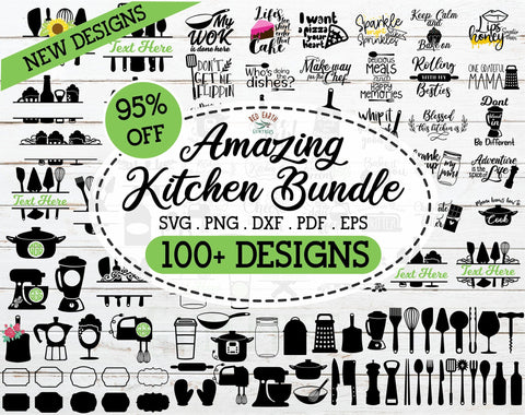 HUGE Kitchen bundle SVG,kitchen quotes,kitchen monograms SVG SVG Redearth and gumtrees 