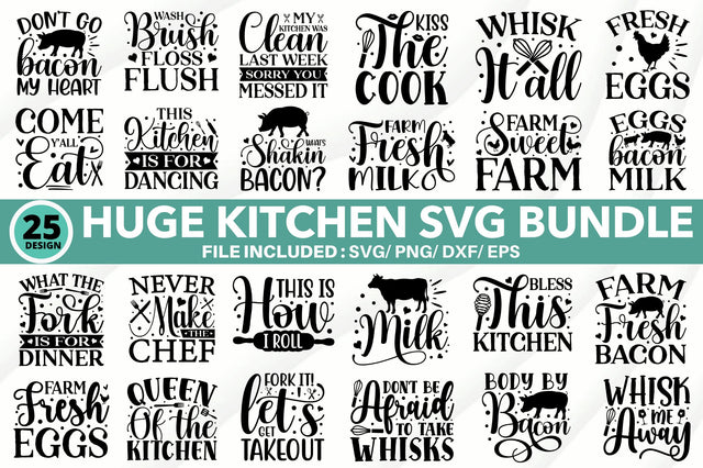 Huge kitchen SVG Bundle SVG Regulrcrative 