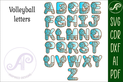 HUGE sport ball name letters set. 182 x 2 layer letters. SVG APInspireddesigns 