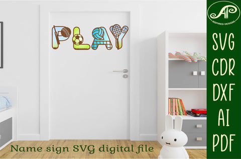 HUGE sport ball name letters set. 182 x 2 layer letters. SVG APInspireddesigns 