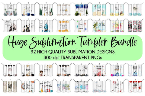 Huge Sublimation Tumbler Bundle Sublimation DIYxe Designs 