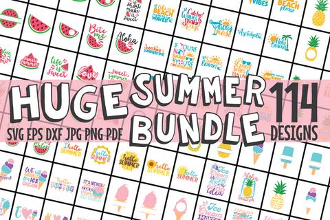 Huge Summer Bundle SVG | 114 designs SVG HQDigitalArt 