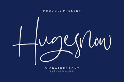 Hugesnow – Signature Font Font Good Java 