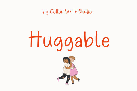 Huggable Font Cotton White Studio 