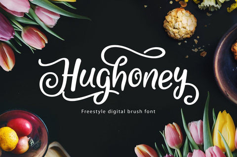 Hughoney Script Font Arterfak Project 