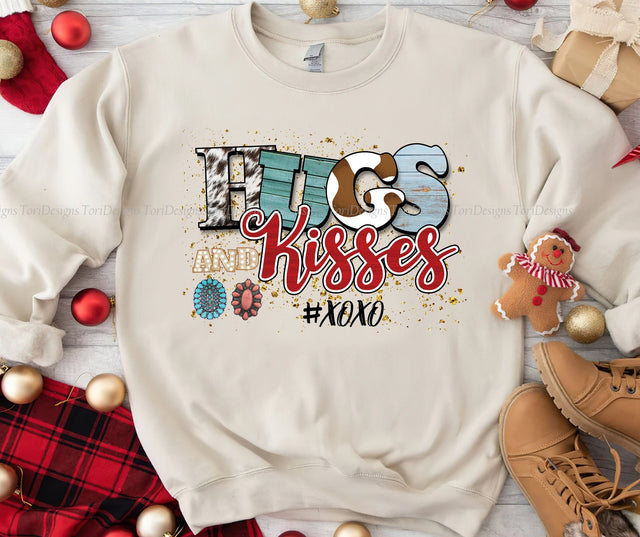 Hugs And Kisses PNG Sublimation Design Sublimation ToriDesigns 
