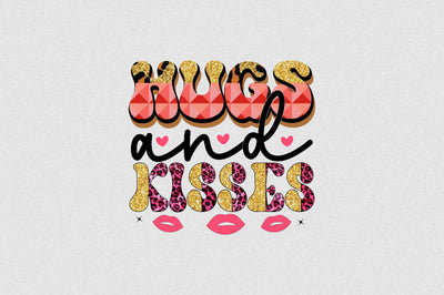 hugs and kisses Sublimation SVGArt 