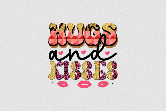 hugs and kisses Sublimation SVGArt 