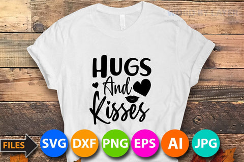 hugs and kisses SVG Cut File SVG BlackCatsMedia 