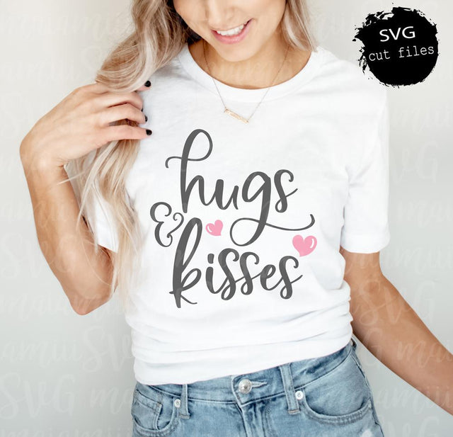 Hugs And Kisses Svg, Love Svg, Valentine's Day Svg, Heart Svg, Valentine Svg, XoXo Svg SVG MaiamiiiSVG 