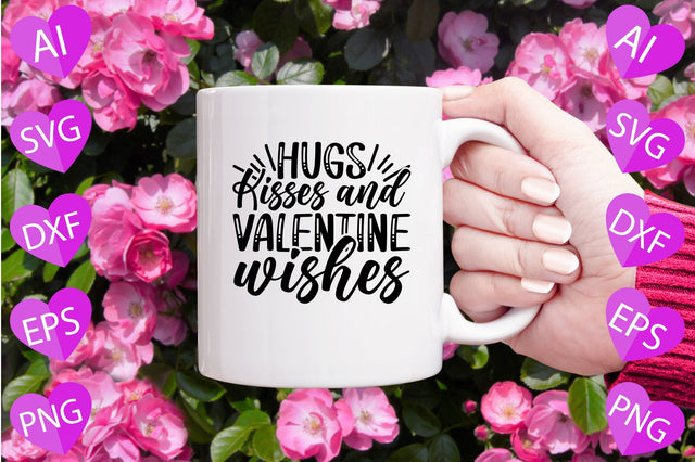 Hugs, Kisses and Valentine Wishes SVG CraftlabSvg29 
